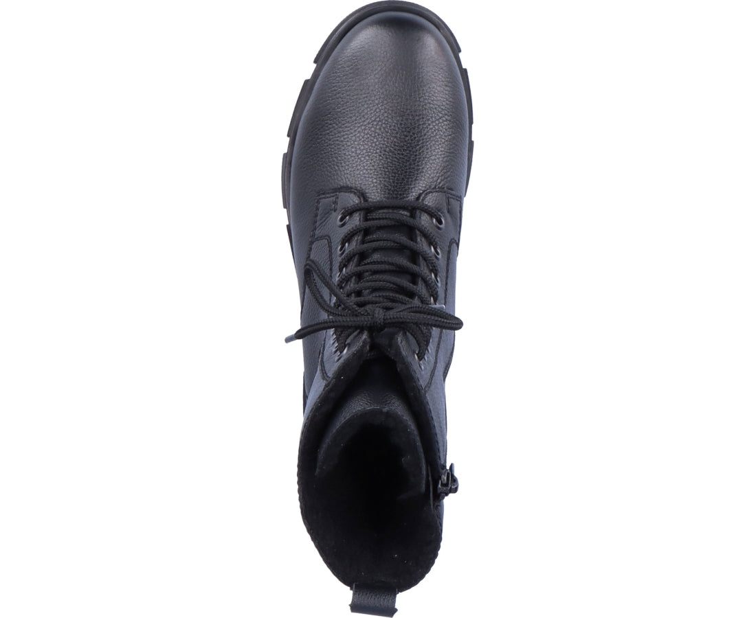 black casual closed booties