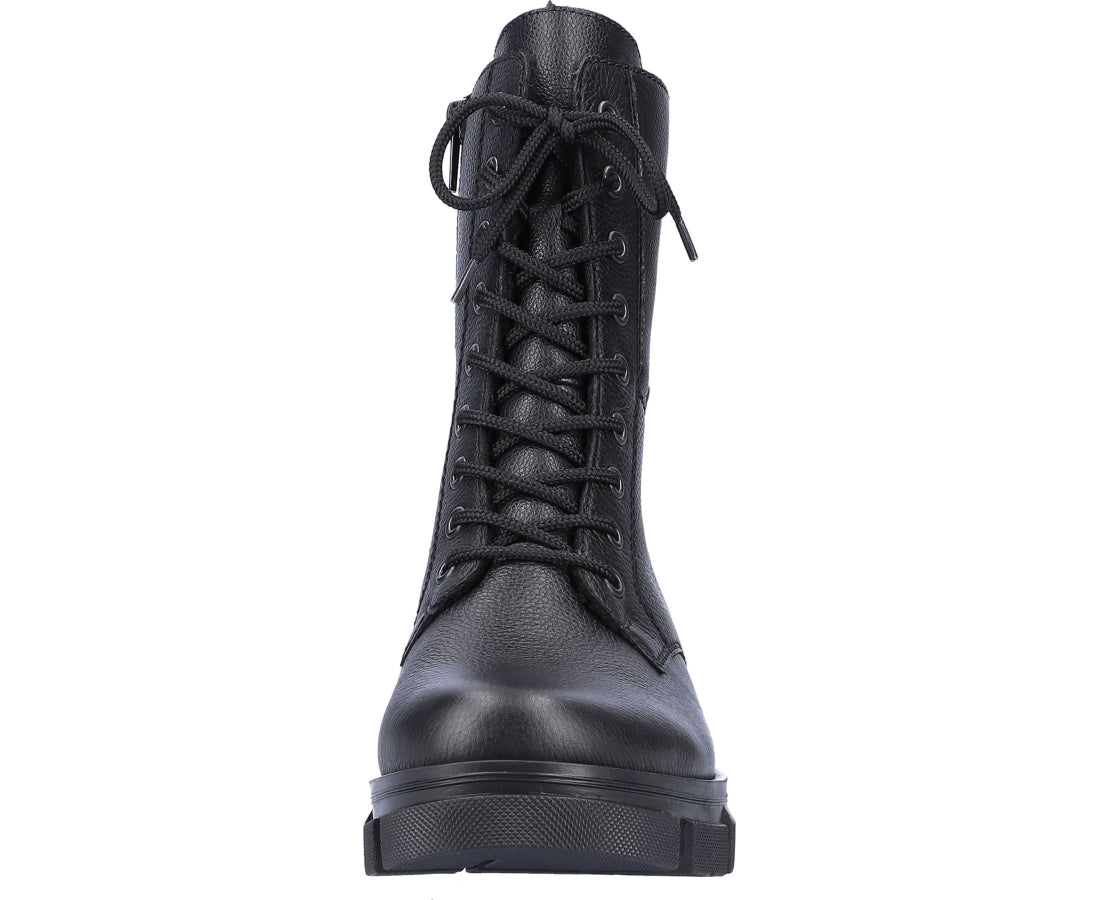 black casual closed booties