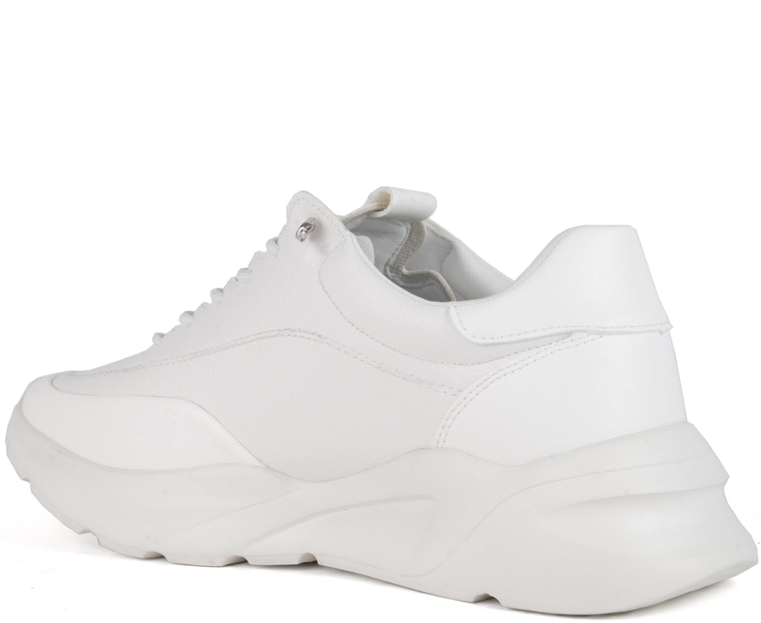 white closed sneakers