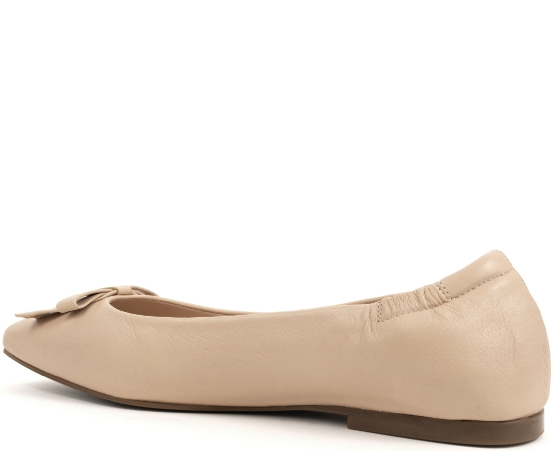 nude casual closed ballerinas