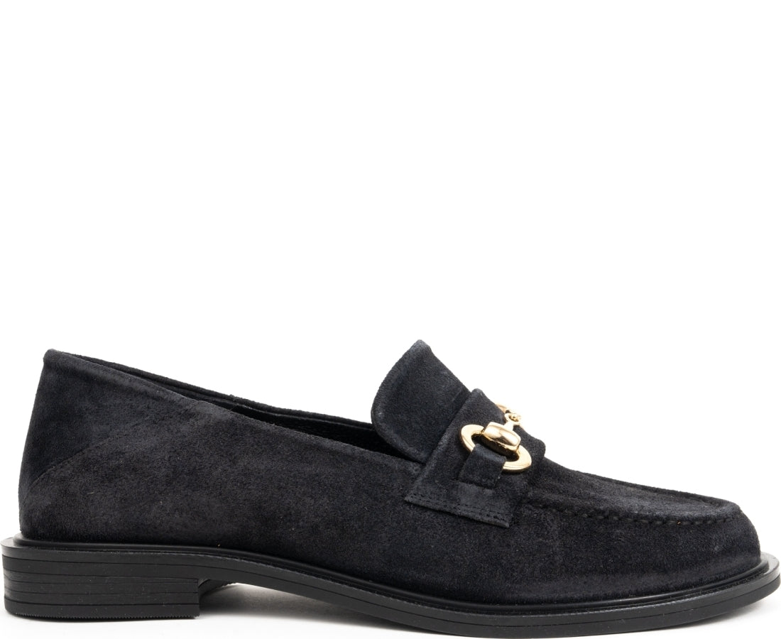 dark blue casual closed loafers