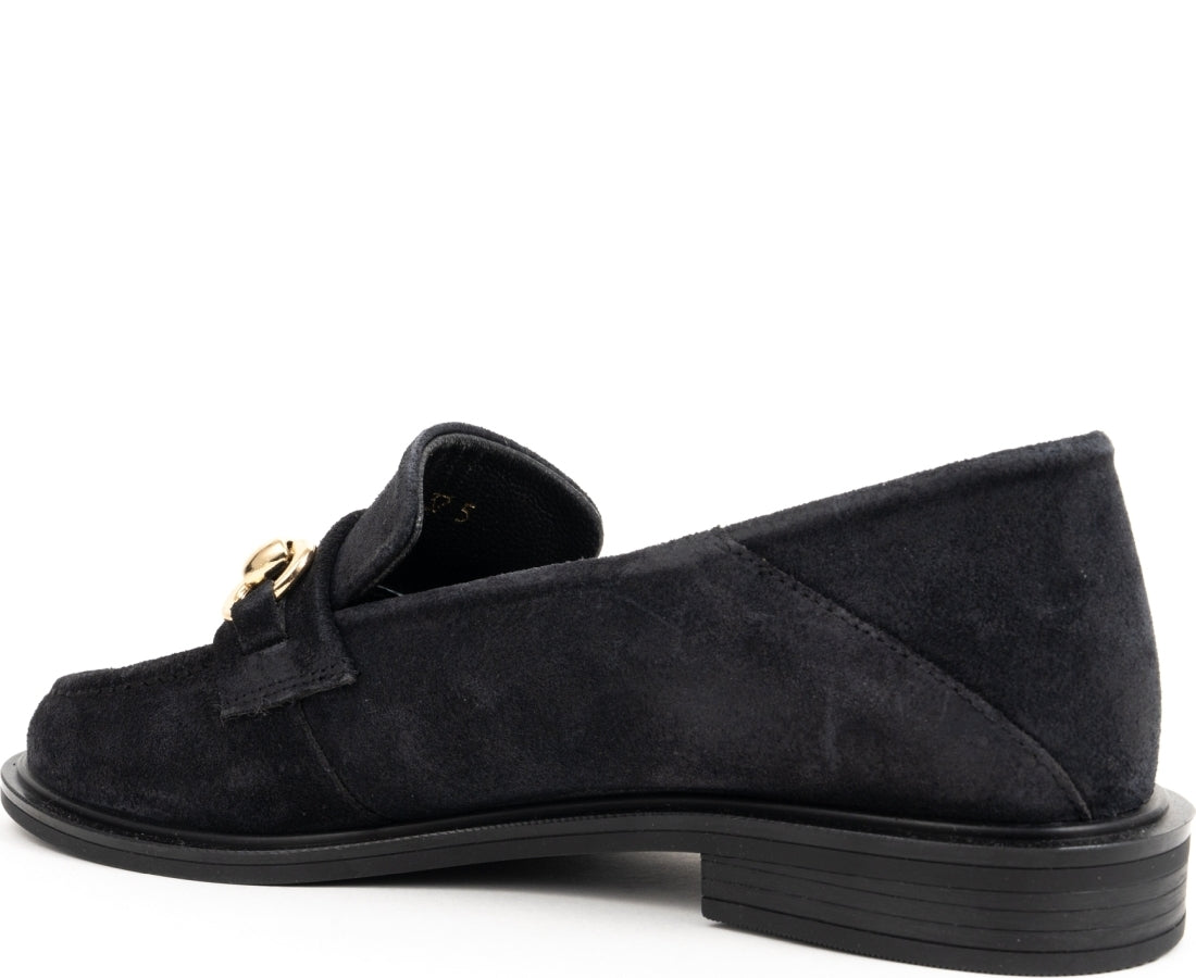 dark blue casual closed loafers