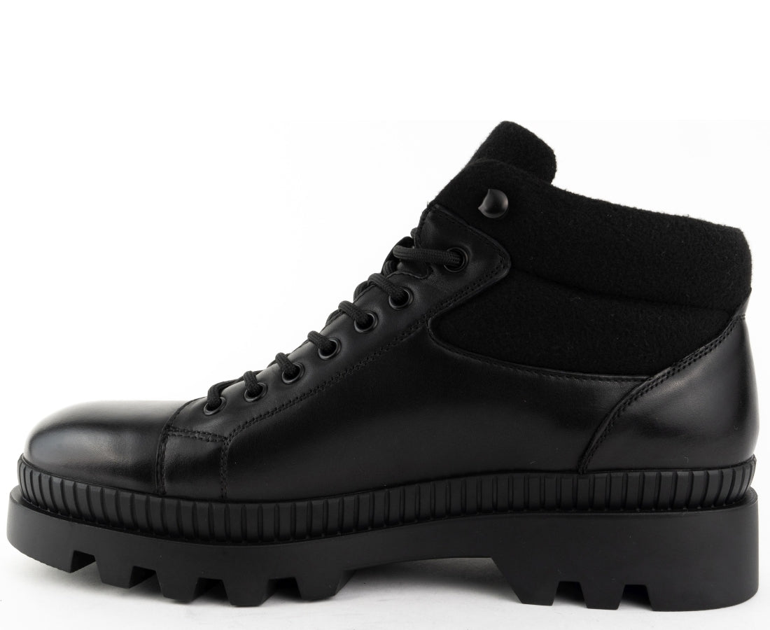 black casual closed booties