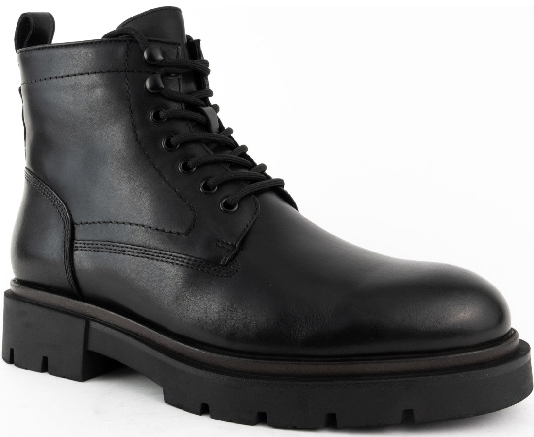 black casual closed booties