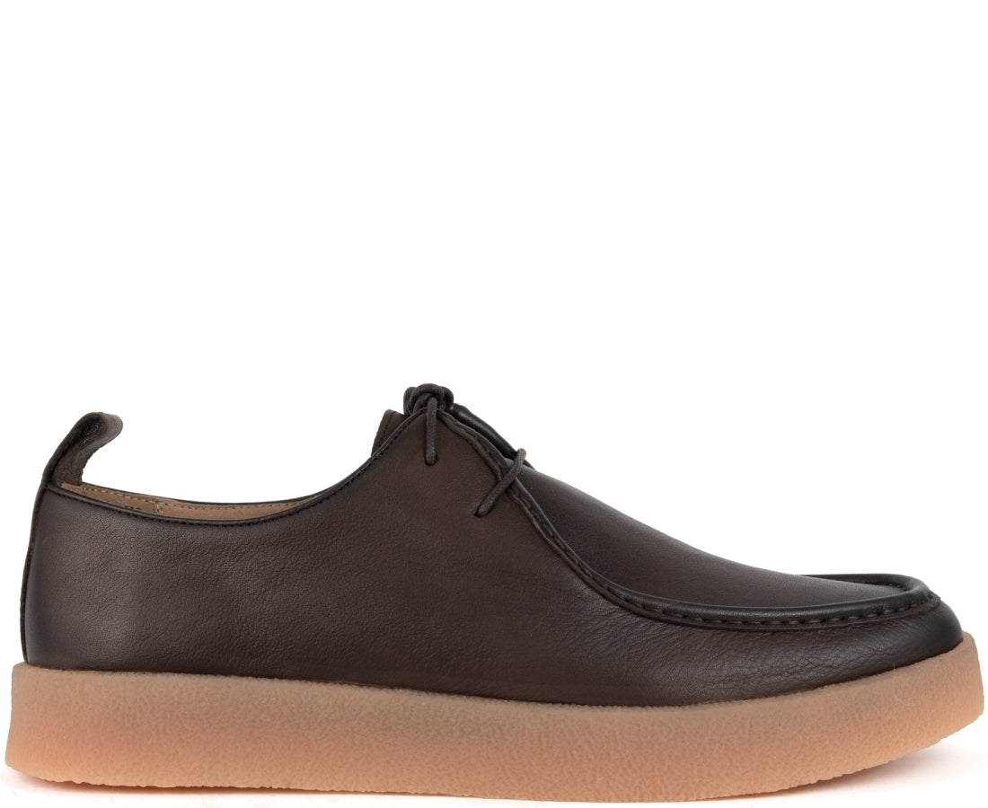 brown casual closed mocasins