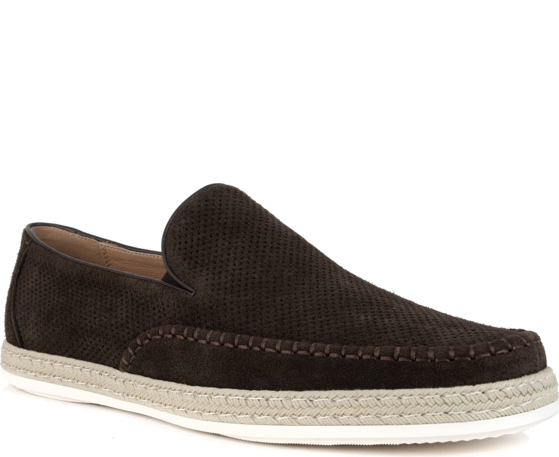 brown casual closed mocasins