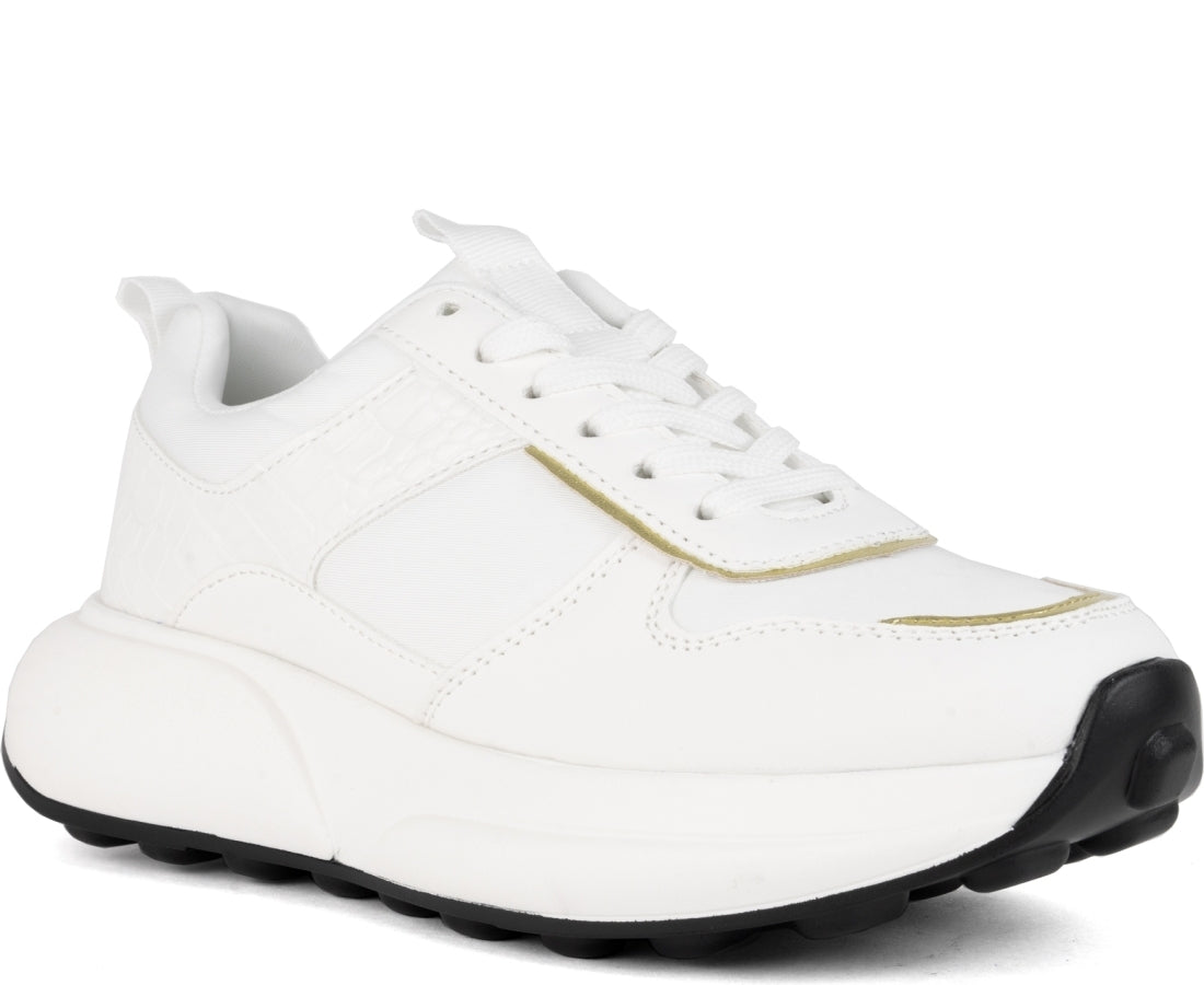 white closed sneakers