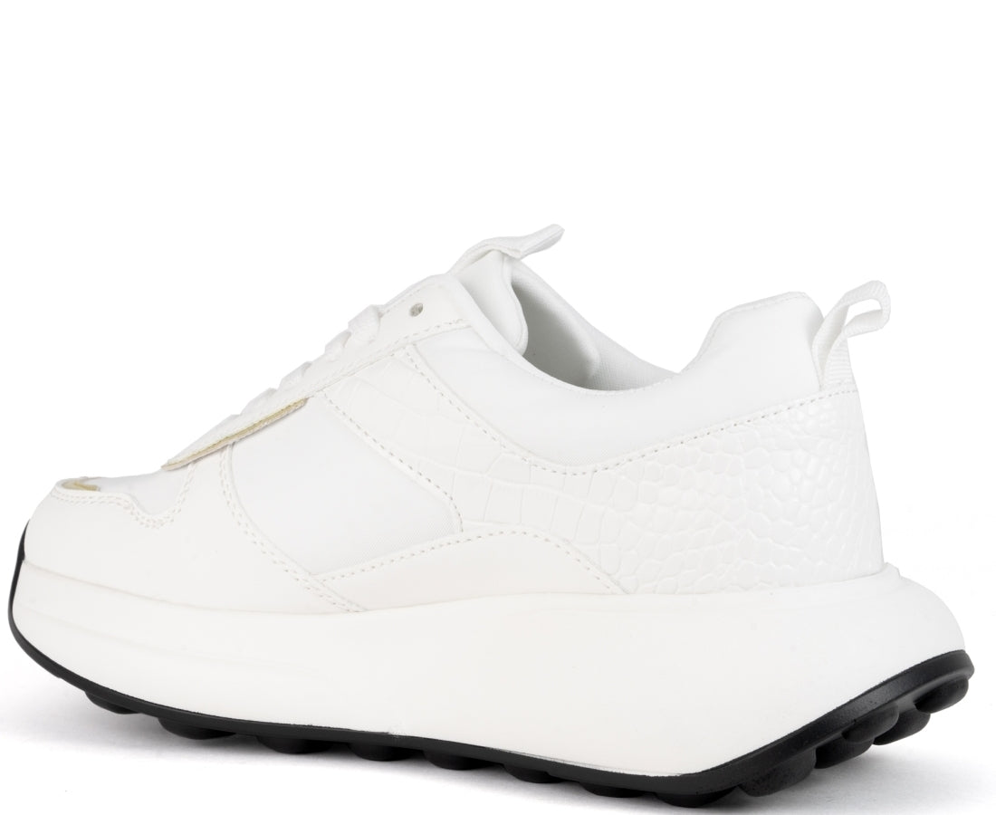 white closed sneakers