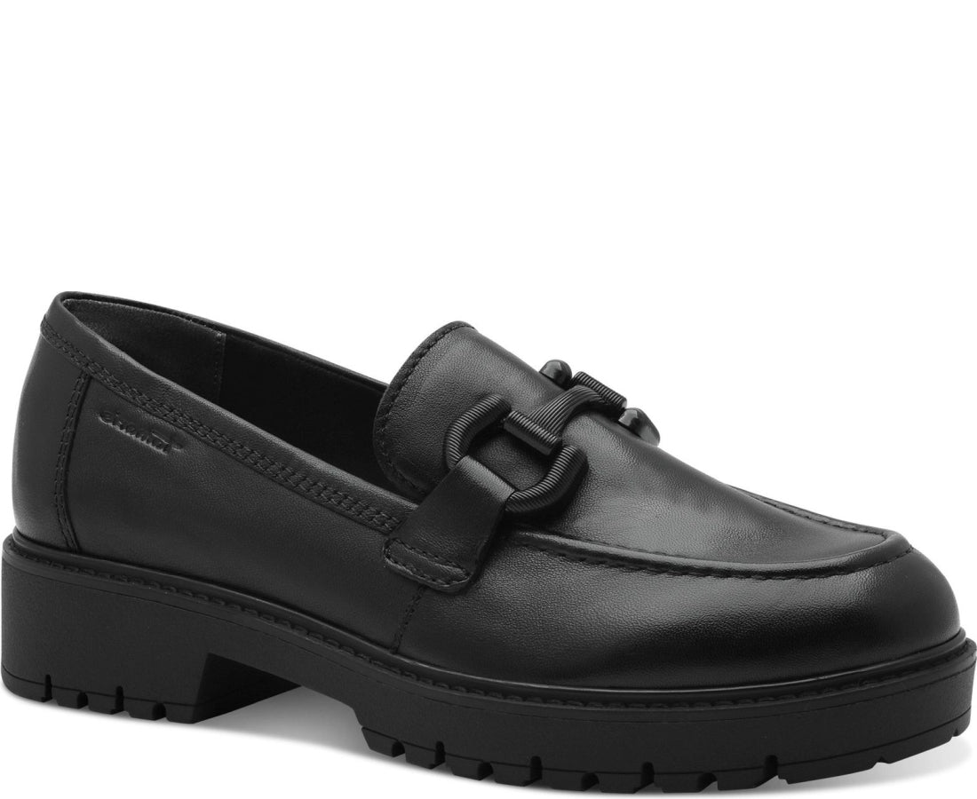 black casual closed slipper