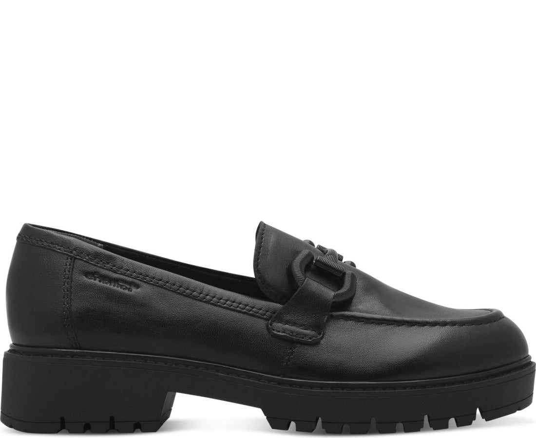 black casual closed slipper