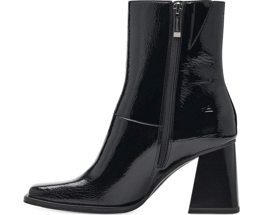 black elegant closed booties