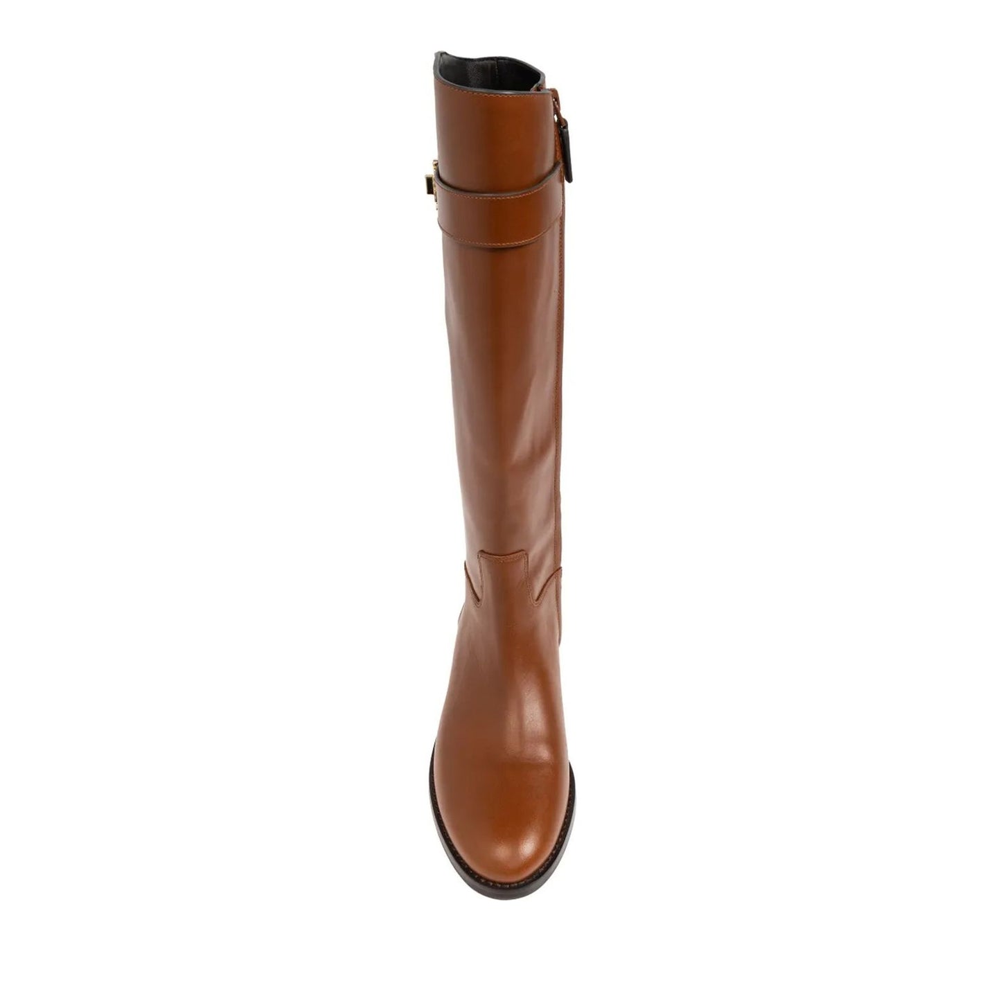 T Lock Women's Brown Riding Boots