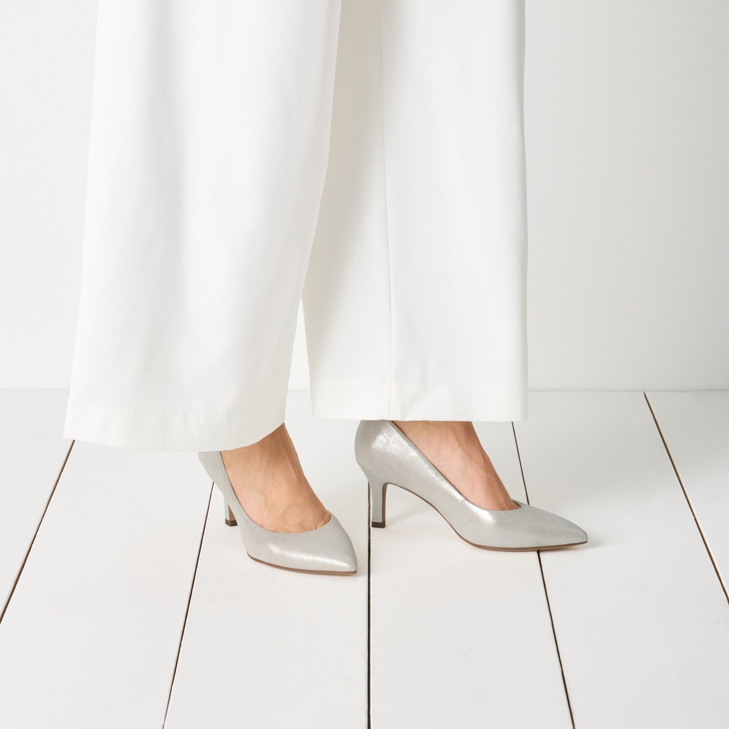 Women's White Pumps