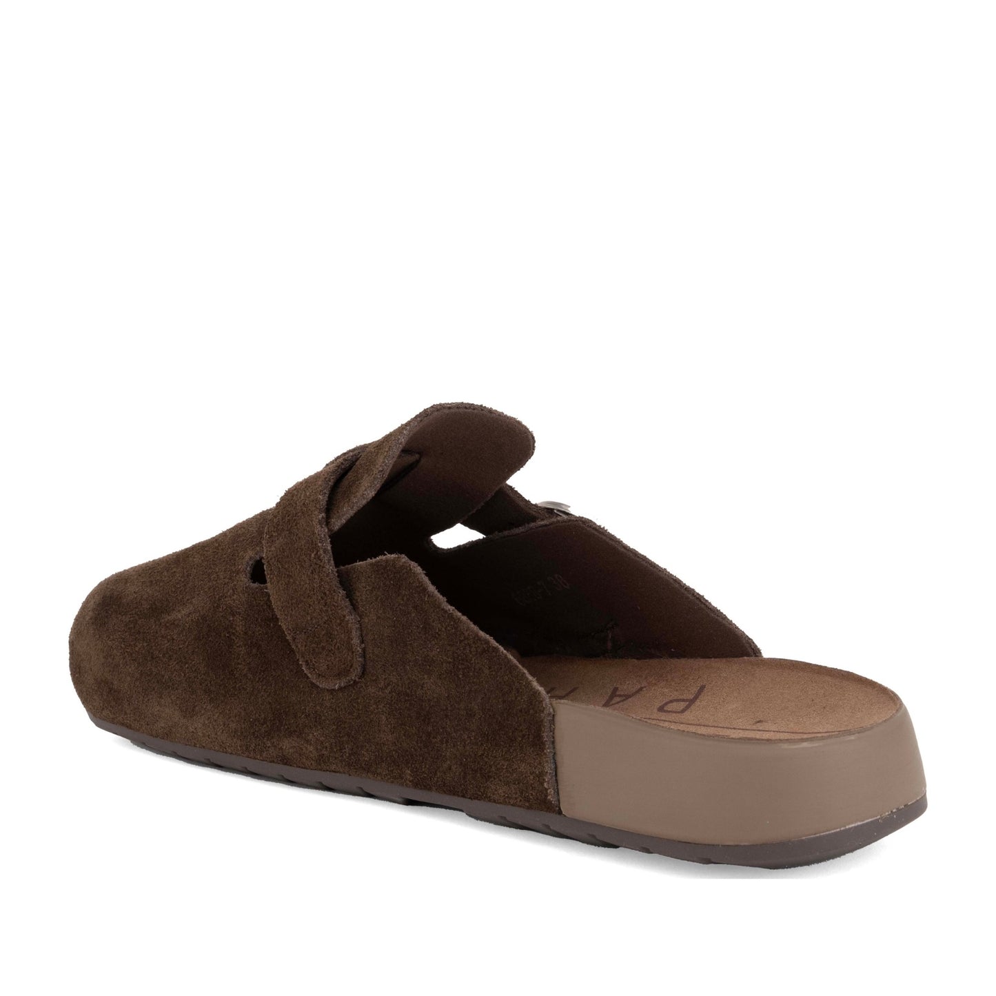 Women's Brown Wedge Mule Slippers
