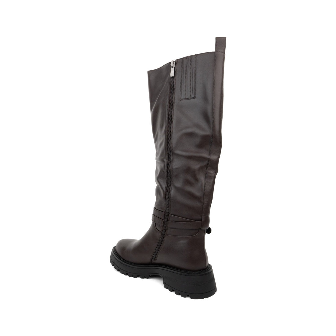 dark brown casual closed boots