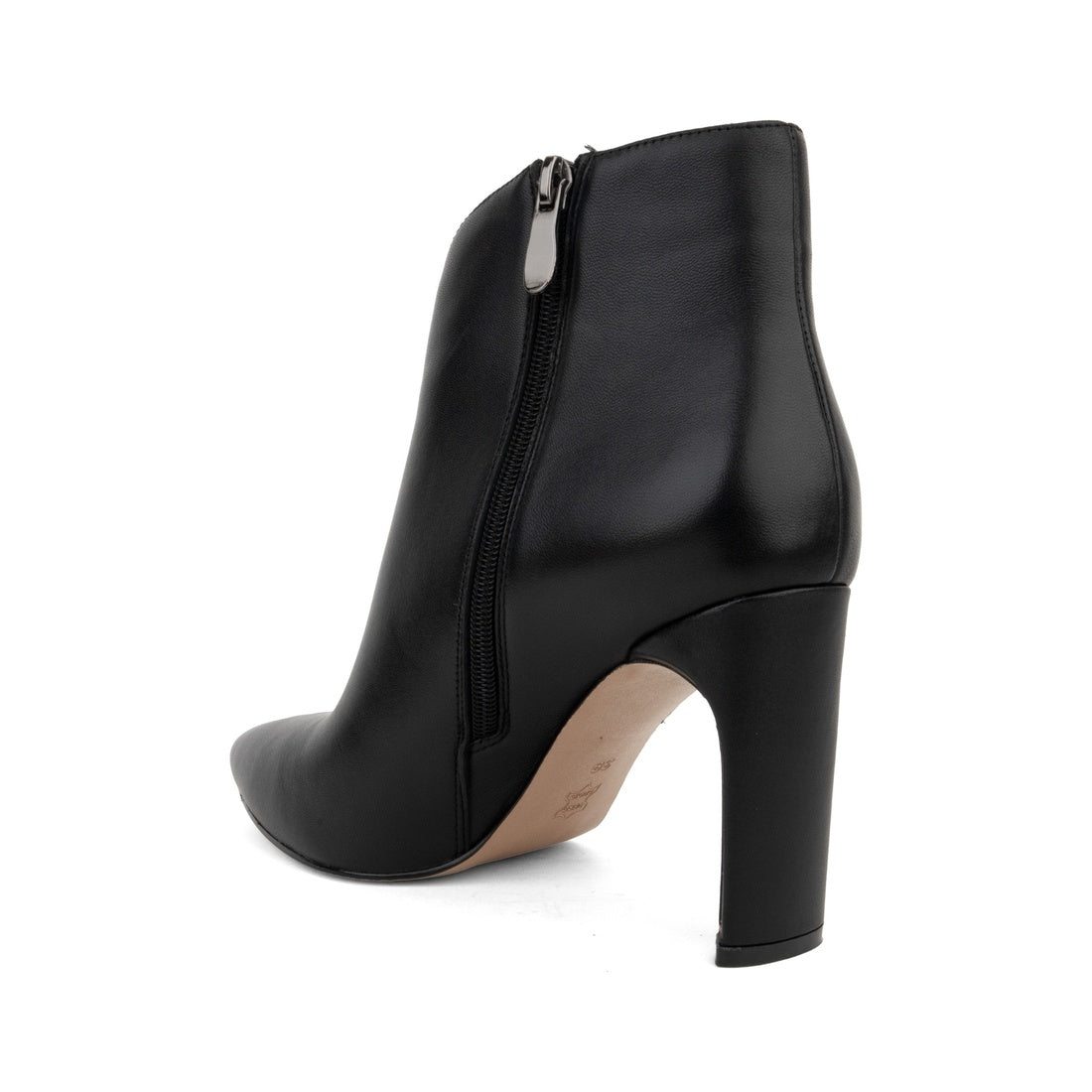 black casual closed booties