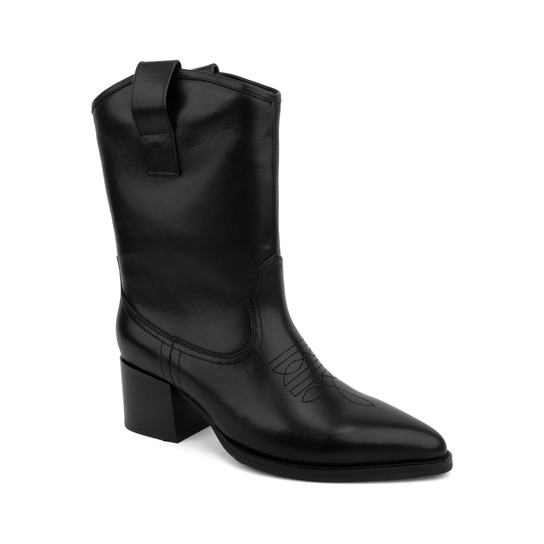 black casual closed boots