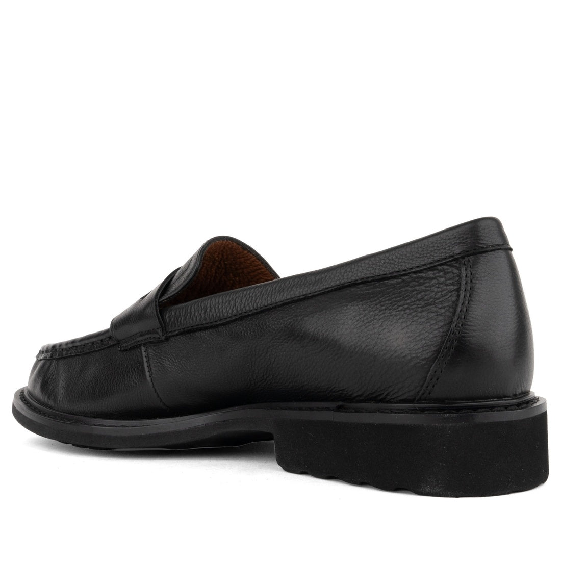 black casual closed loafers