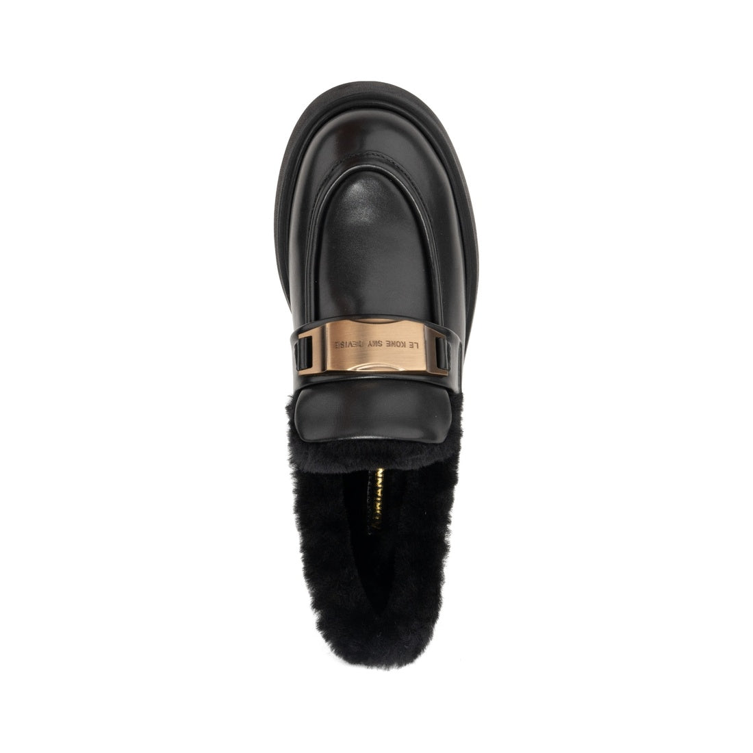 black casual closed loafers