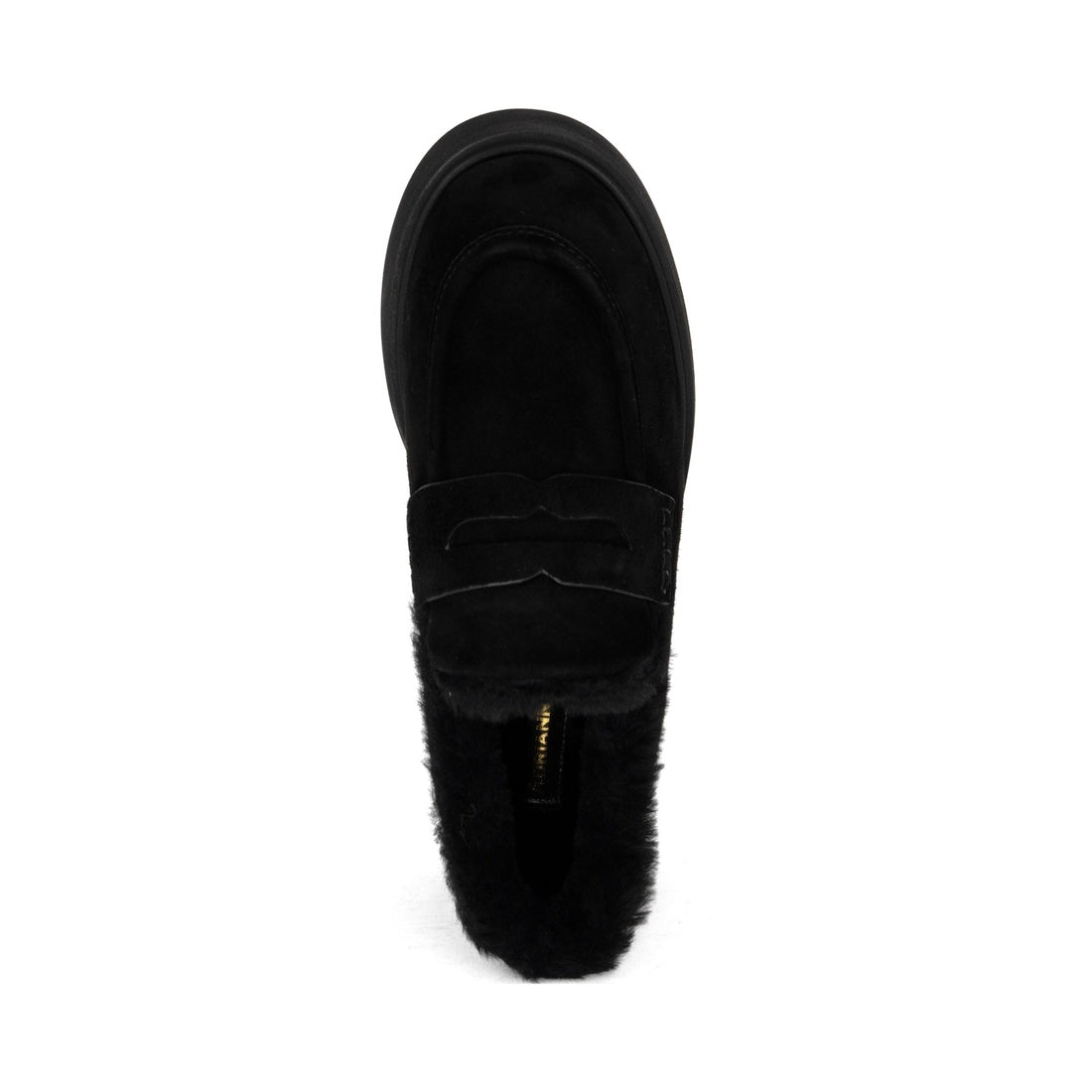black casual closed loafers