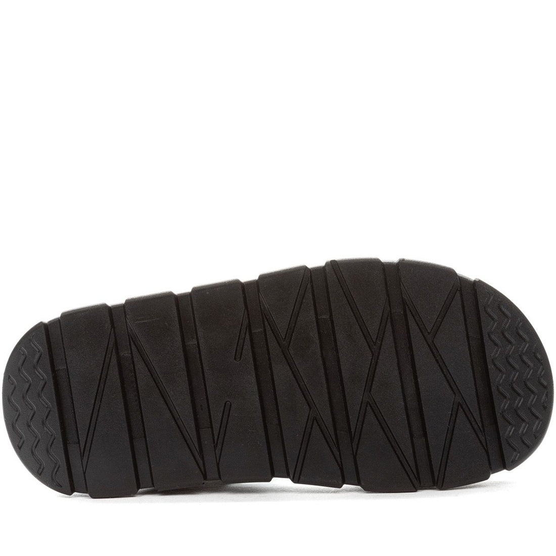 black casual open sandals