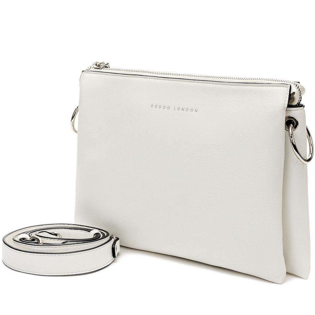 white casual crossbody