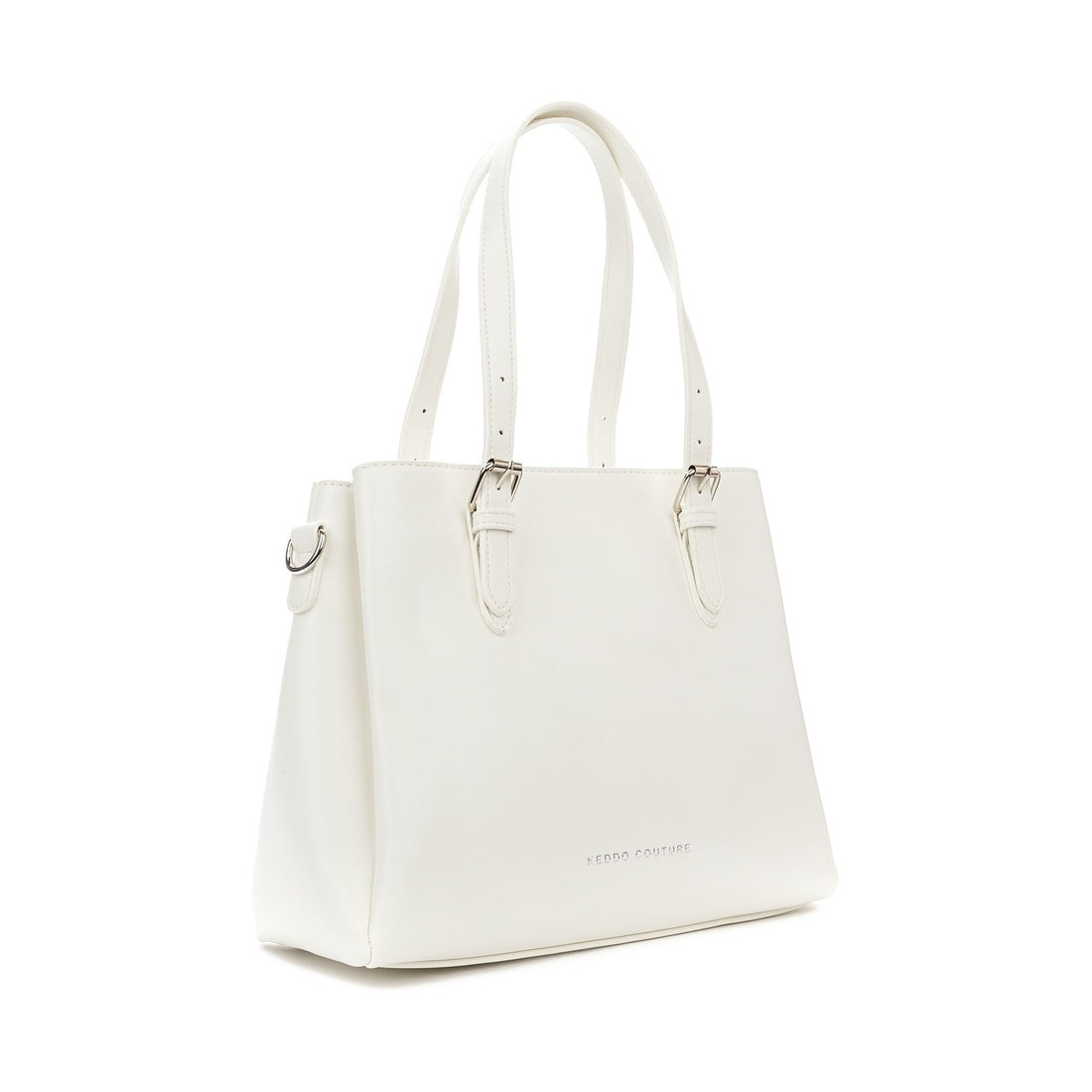 white casual tote bag