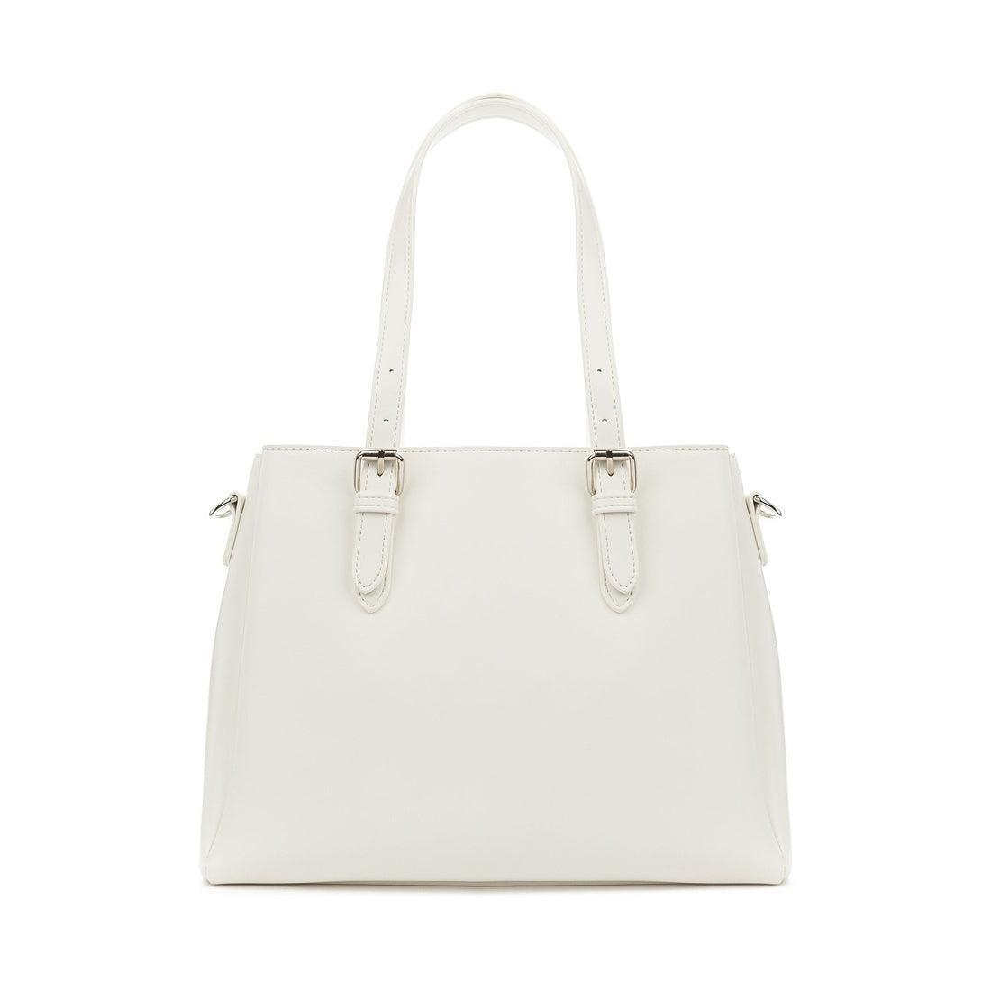 white casual tote bag