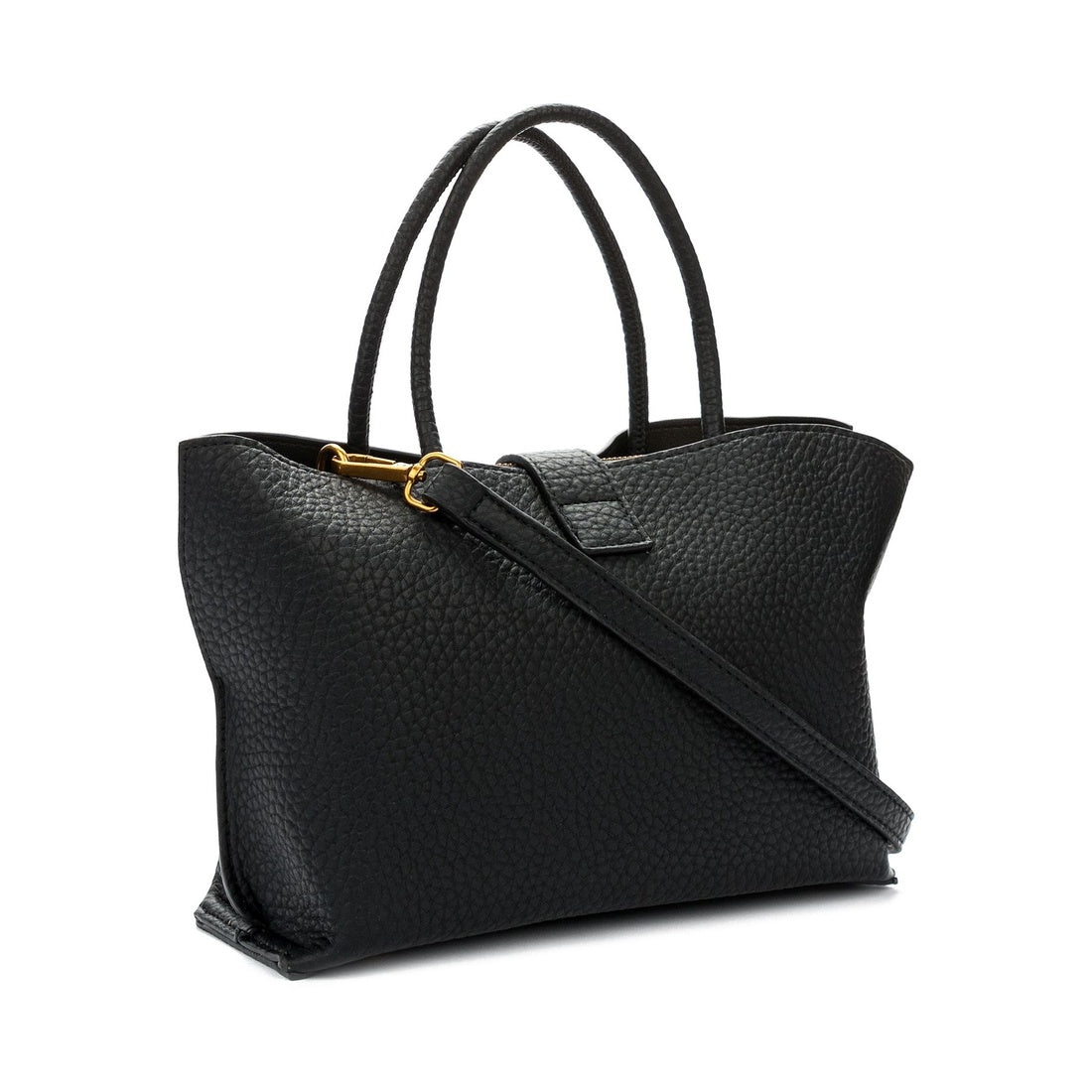 black casual tote bag