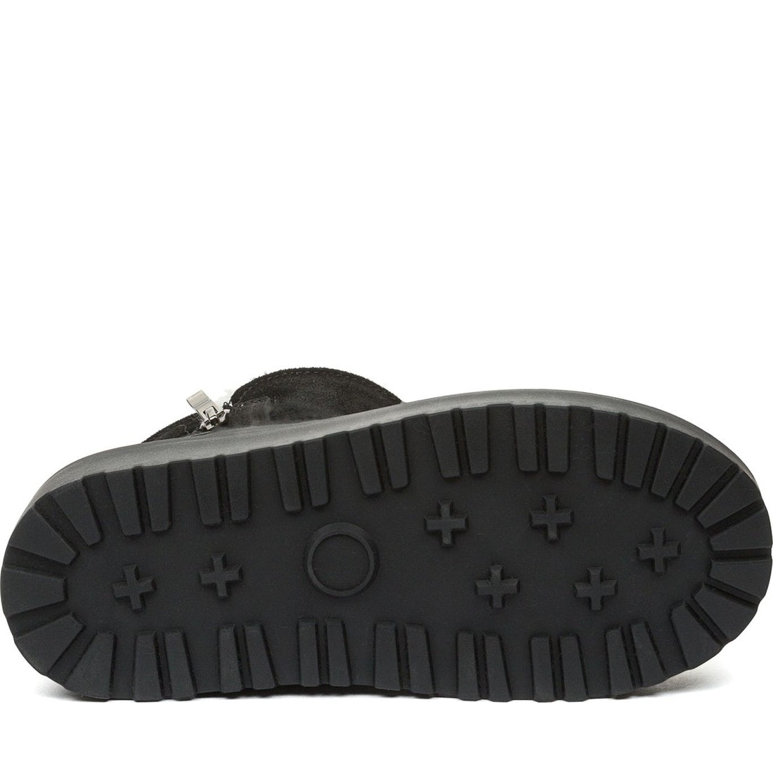 black casual closed booties