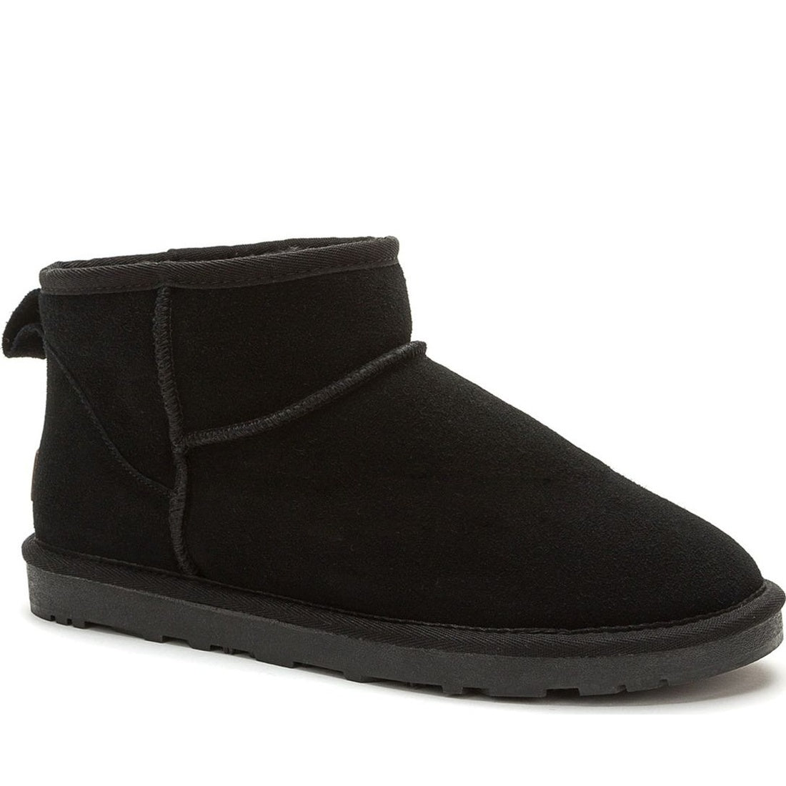black casual closed booties