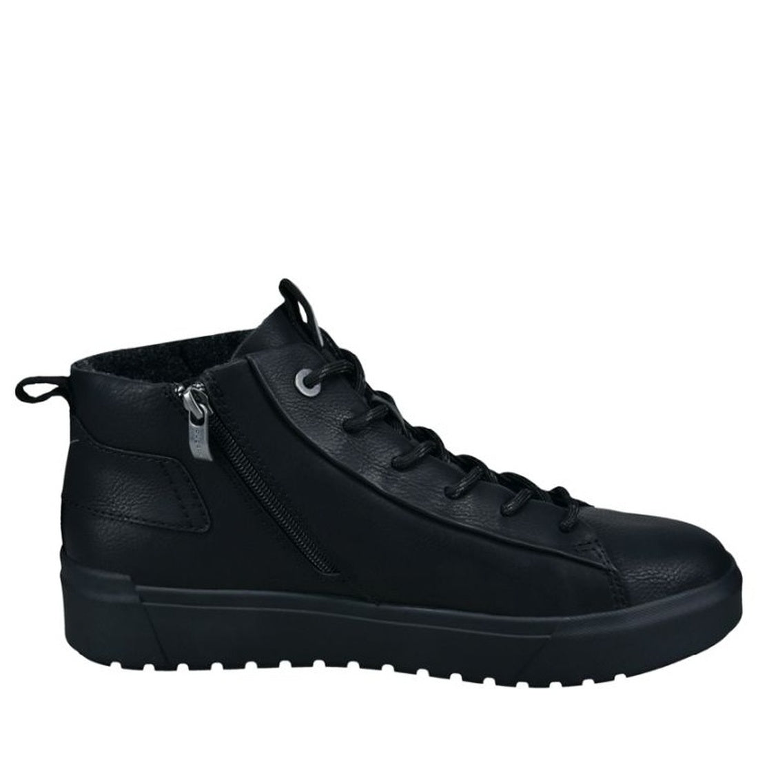 black casual closed booties