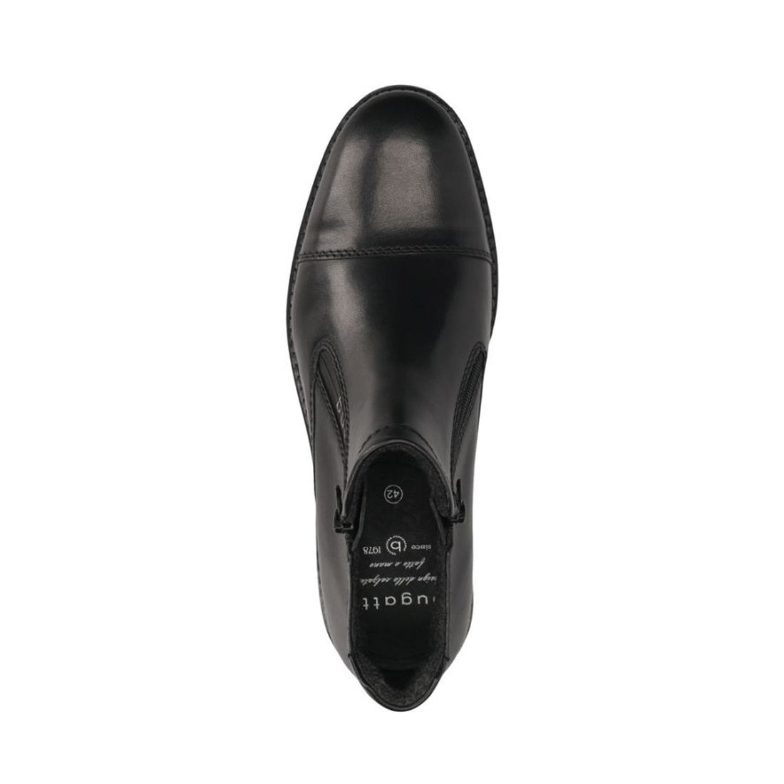 black casual closed booties