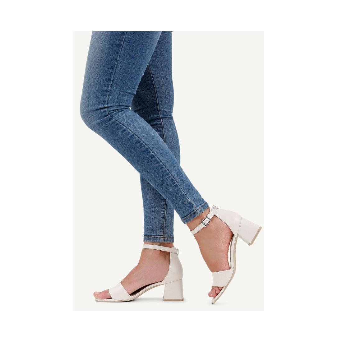 beige elegant open sandals