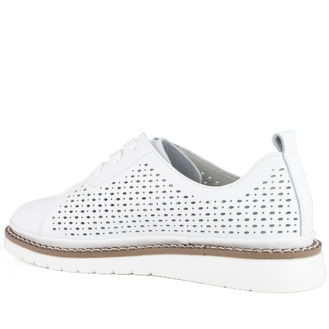 white casual closed leisure shoes