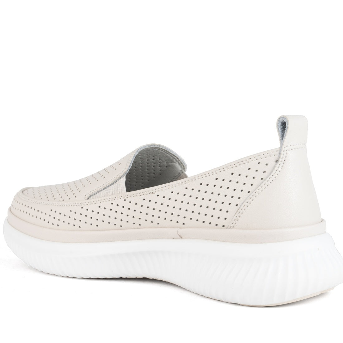 beige casual closed loafers