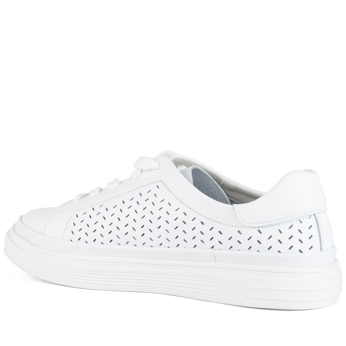 white casual closed leisure shoes