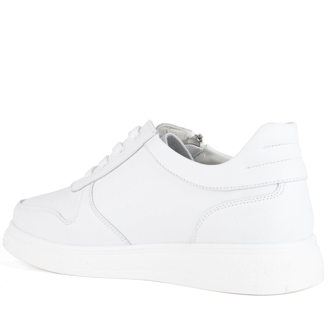 white casual closed leisure shoes