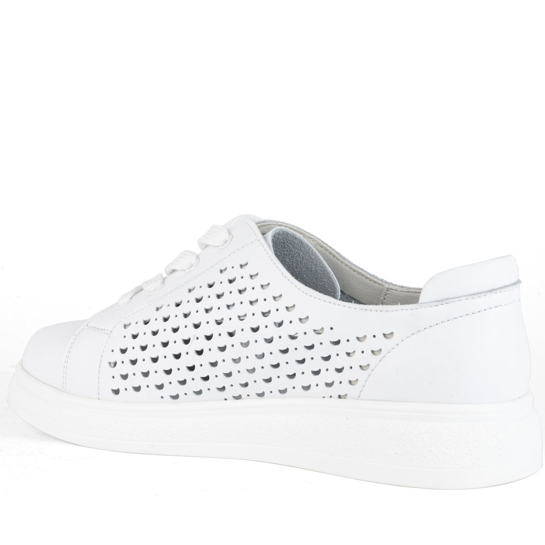 white casual closed leisure shoes