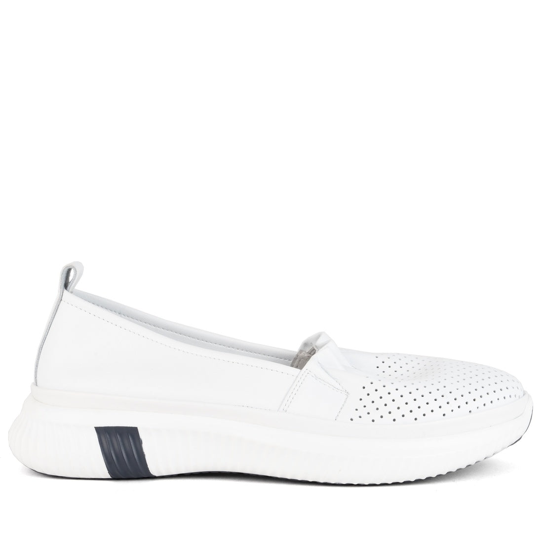 white casual closed loafers
