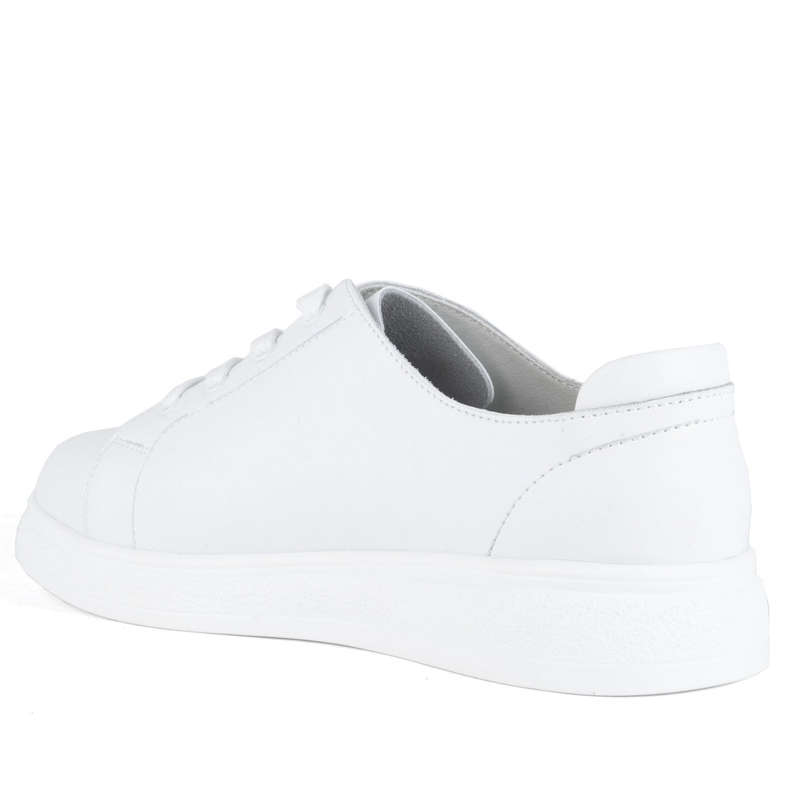 white casual closed leisure shoes