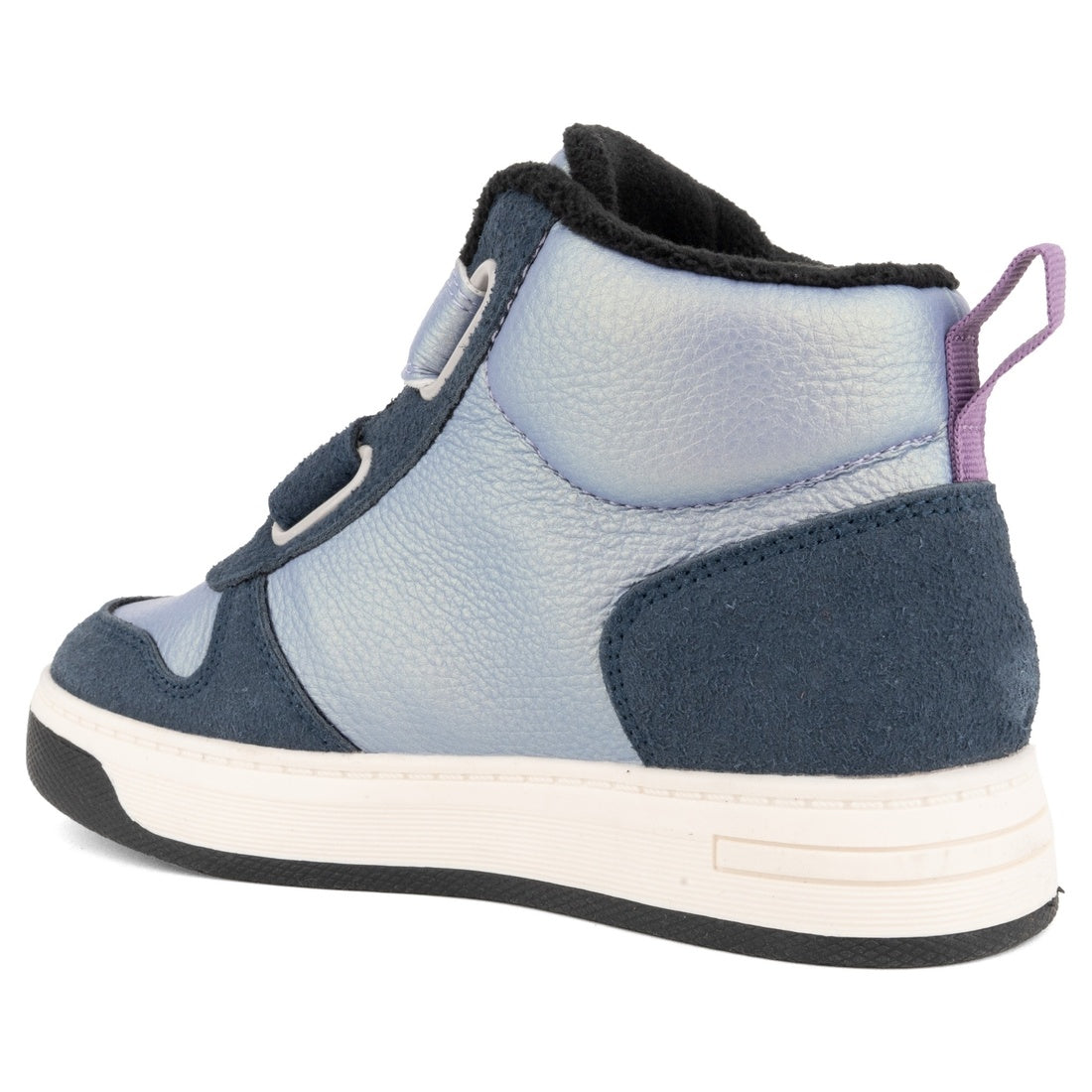 girls kids sneakers high blue