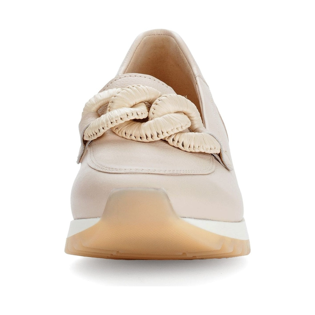 beige casual closed loafers