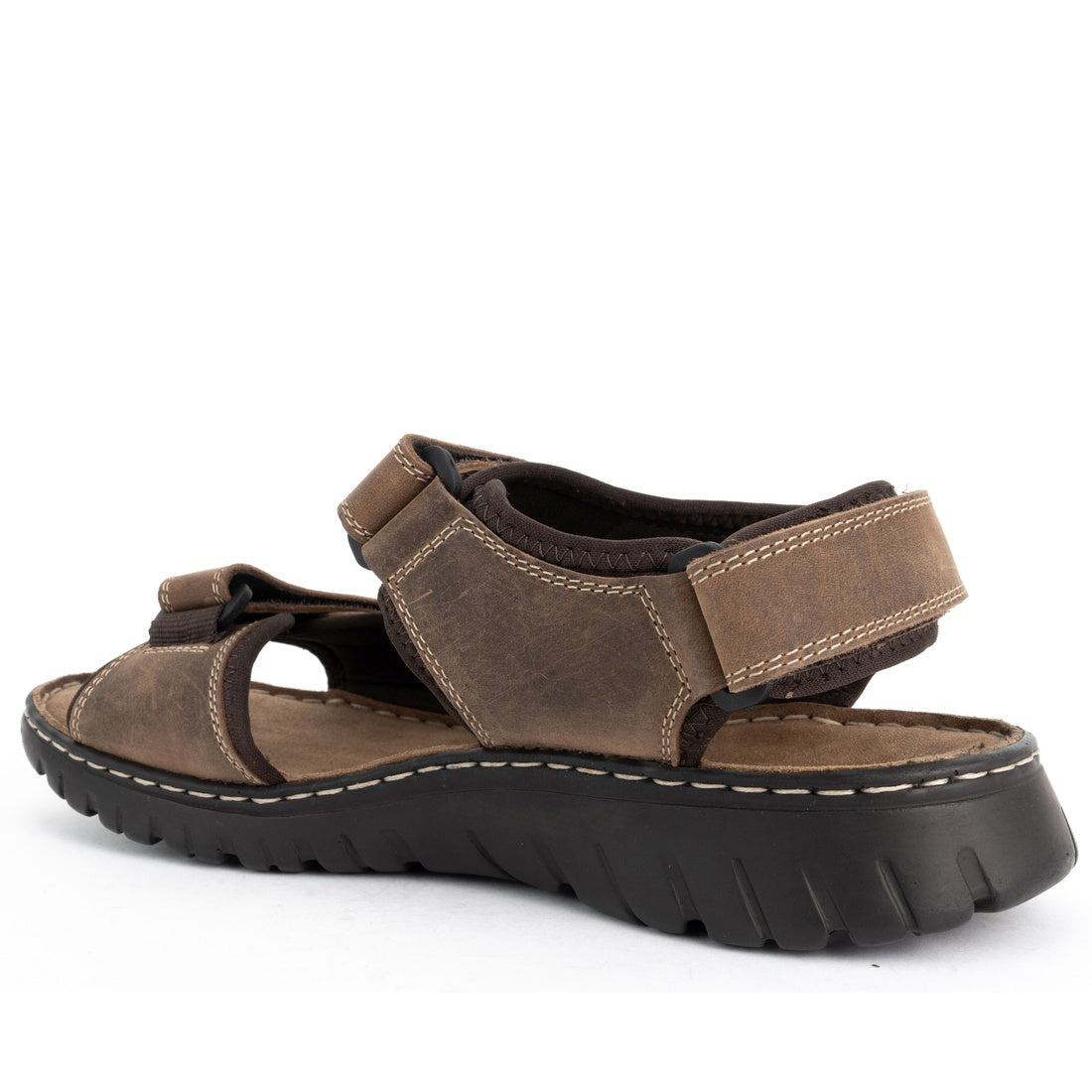 brown casual open sandals