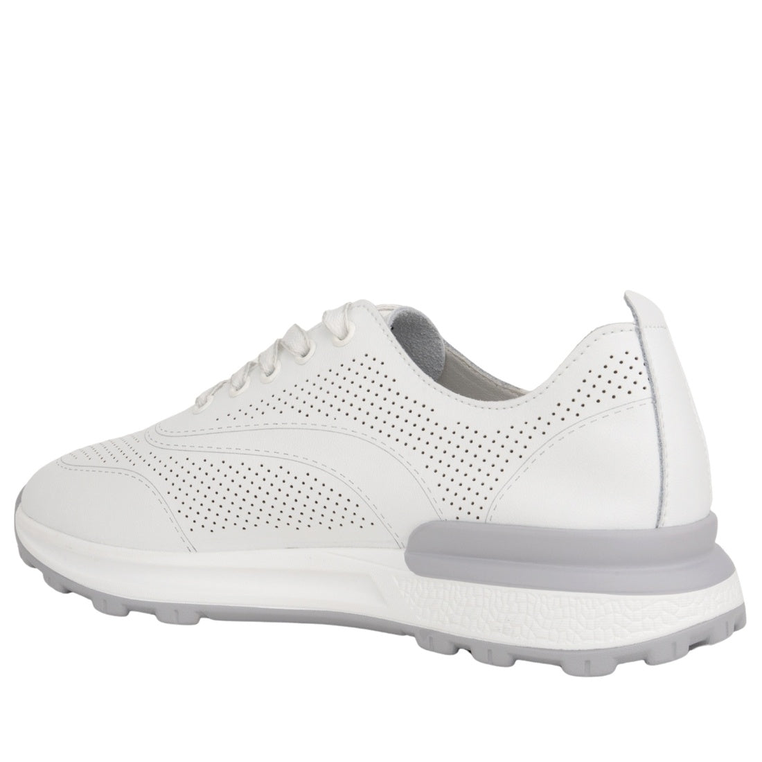 white casual closed sneakers