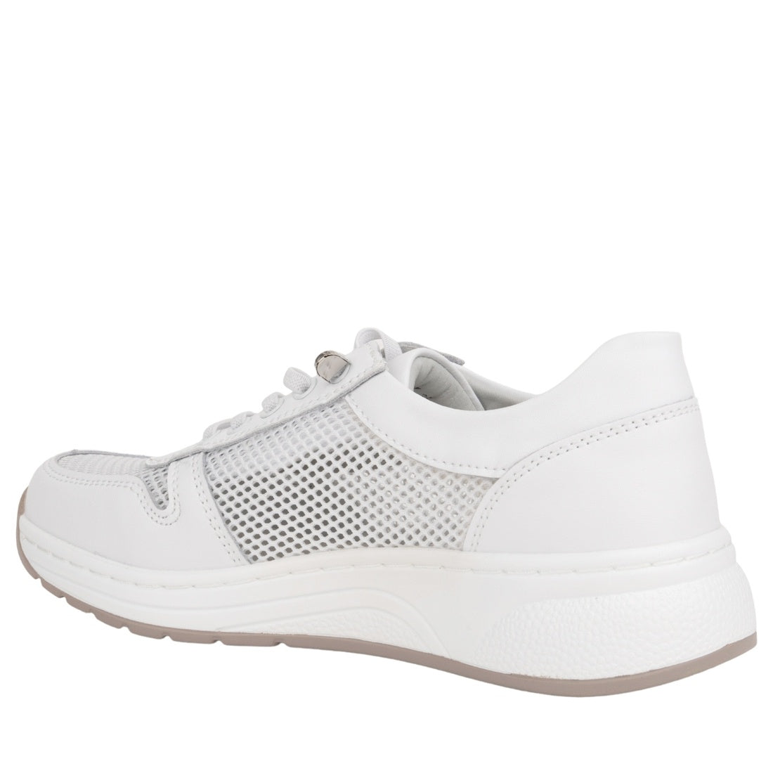 white casual closed sneakers