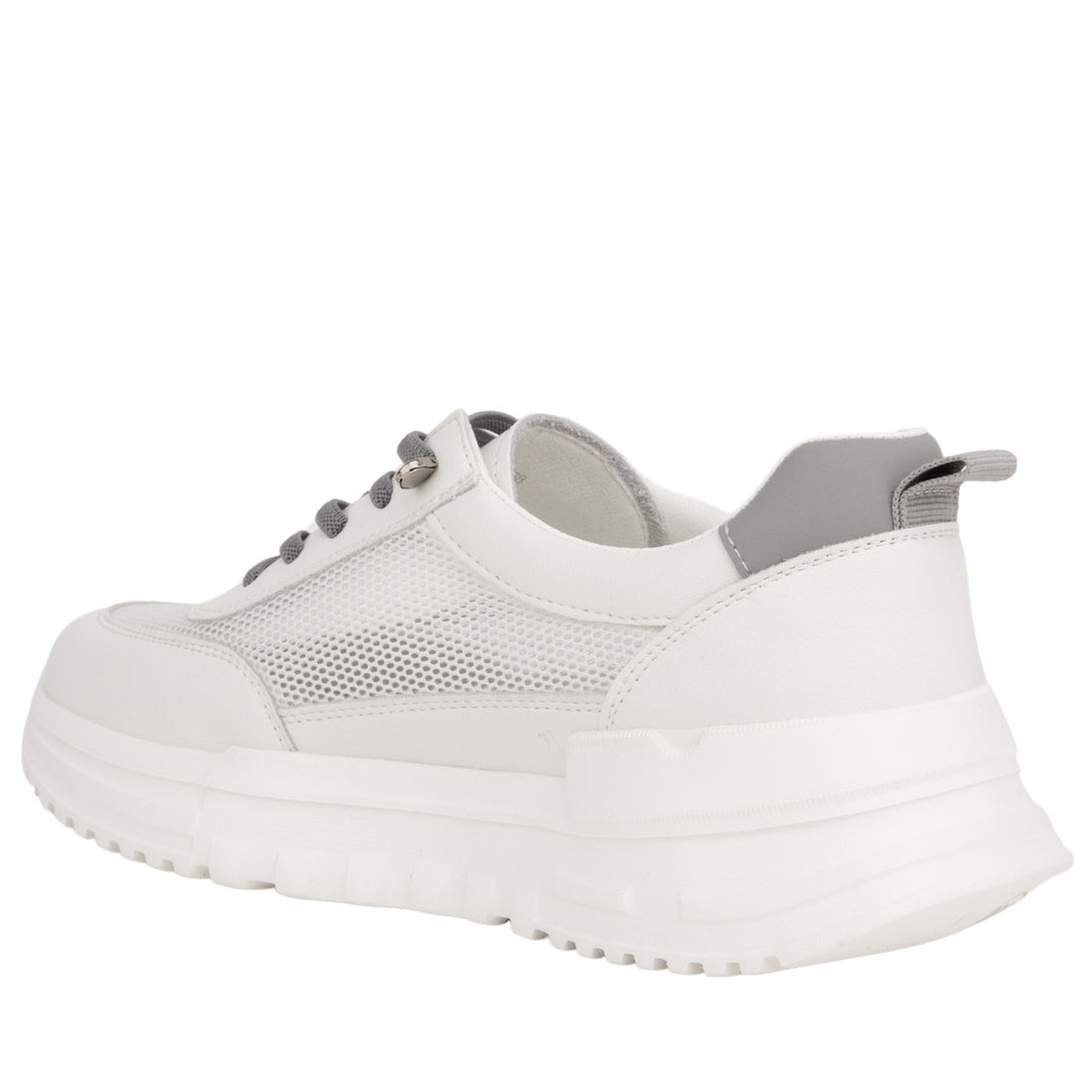 white casual closed sneakers