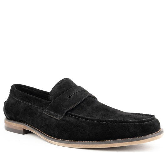black casual closed loafers