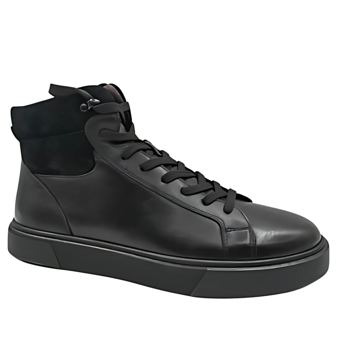 black casual closed booties