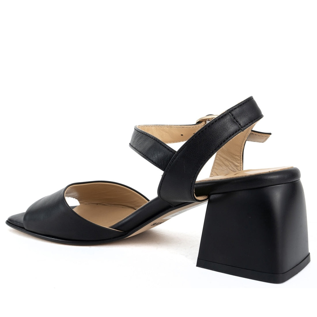 black classic open sandals